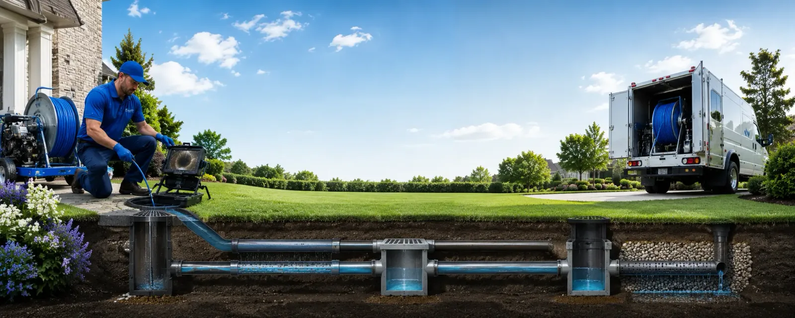 Outdoor drain cleaning information for Sadorus, IL